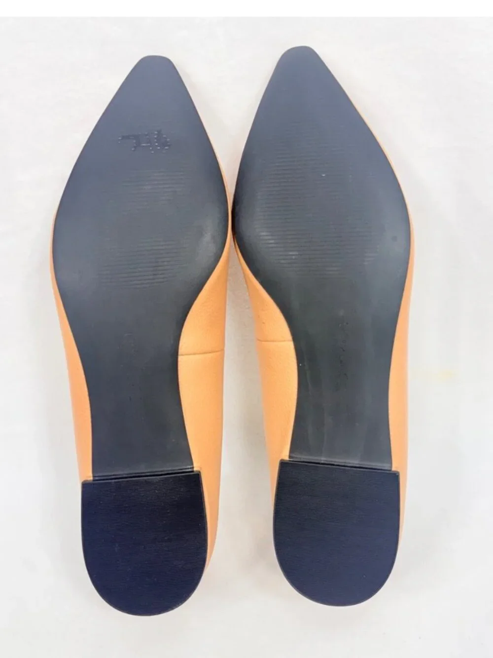 Calvin Klein Emerin Taupe Pointed-Toe Flats With Mirror Heels Size 10